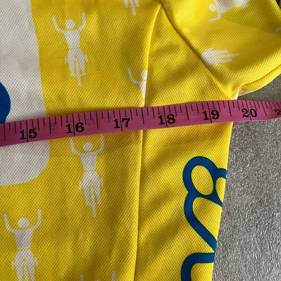 ❤️2/$50❤️[M]VTG Pearl Izumi Vibrant Yellow Le Champion Cycling Top Jersey - Picture 4 of 5